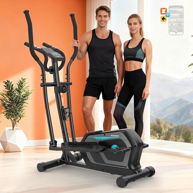 Crosstrainer magnético Neezee con monitor LCD, sensores de pulso y portabotellas