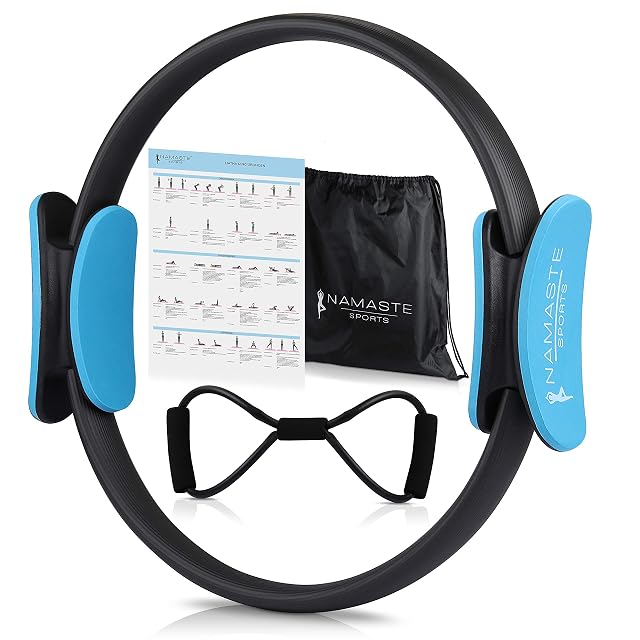 Aro de pilates NAMASTE Sports con agarre doble y un expansor elástico