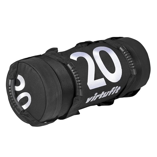 Power bag VirtuFit lleno de 20 kg en piel sintética con asas antideslizantes