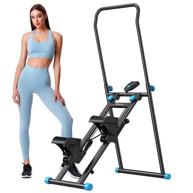 Simulador de escaleras vertical MERACH MR-2448 con manillar y pedales regulables